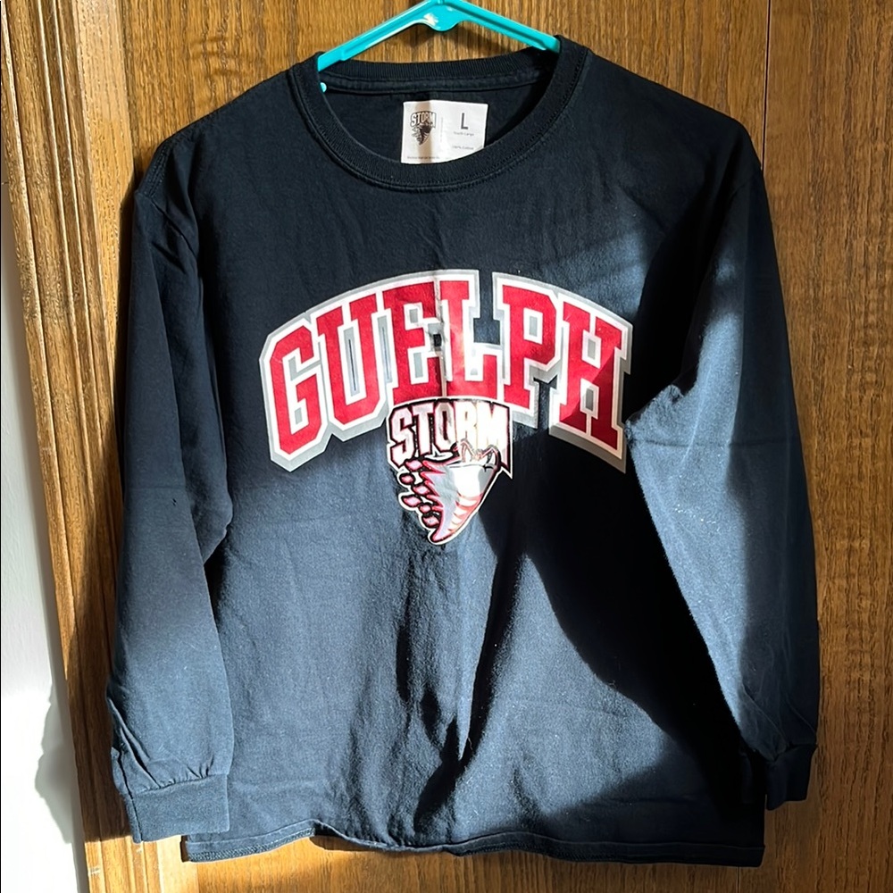 Guelph Storm Kids Black Long Sleeve Shirt